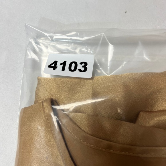 California Dynasty Pajama‎ Set Loungewear Top and Pants Metallic Gold Tone Large - Picture 15 of 16